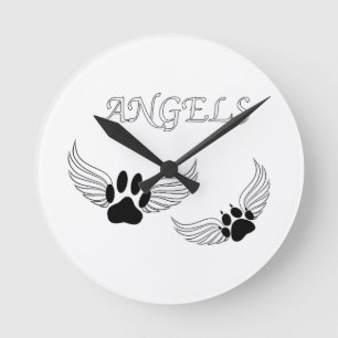 Angel Pet Tassar Rund Klocka