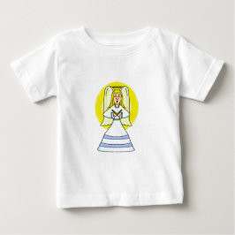 Ängel Peuterklänning med veck T-shirt