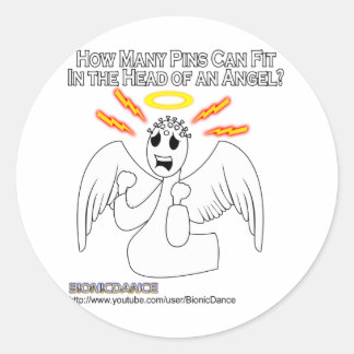 Angel Pinhead Runt Klistermärke