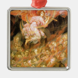 Angel Piping till själarna i helvetet Julgransprydnad Metall
