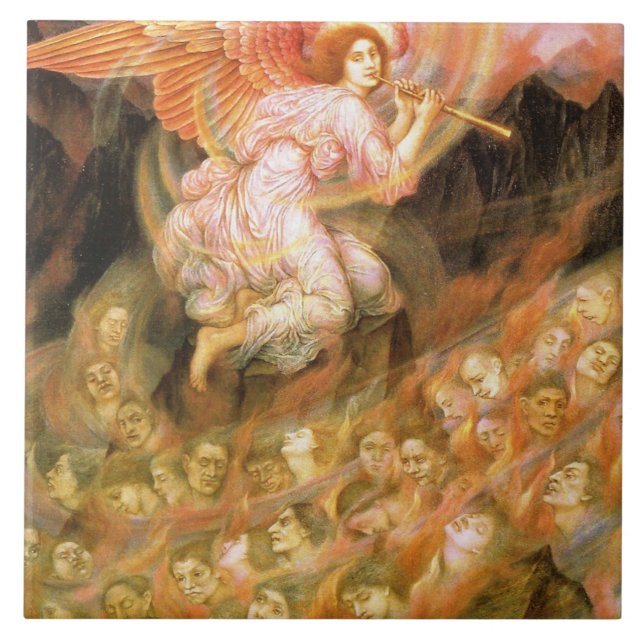 Angel Piping till själarna i helvetet Kakelplatta (Framsidan)