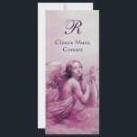 ANGEL PLAYING LYRA ÖVER NEDLÄGGNINGARNA,Monogram Inbjudningar<br><div class="desc">Elegant,  konstnärlig och klassisk vattenfärgsmålning i vit rosa lila fuchsia färg,  som vidareutvecklats från 1800-talets italienska bra art.</div>