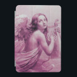 ANGEL PLAYING LYRA ÖVER NEDLÄGGNINGENS lila iPad Mini Skydd<br><div class="desc">Konstgjord och klassisk vattenfärgsmålning i vit lila färg,  som har omarbetats från 1800-talets italienska bra art.</div>