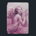 ANGEL PLAYING LYRA ÖVER NEDLÄGGNINGENS lila iPad Mini Skydd<br><div class="desc">Konstgjord och klassisk vattenfärgsmålning i vit lila färg,  som har omarbetats från 1800-talets italienska bra art.</div>