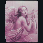 ANGEL PLAYING LYRA ÖVER NEDLÄGGNINGENS lila iPad Skydd<br><div class="desc">Konstgjord och klassisk vattenfärgsmålning i vit lila färg,  som har omarbetats från 1800-talets italienska bra art.</div>