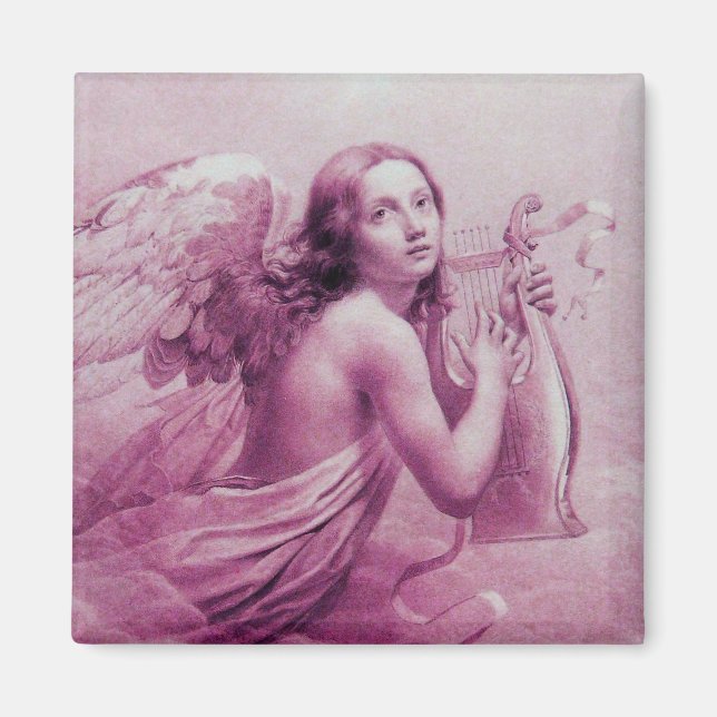 ANGEL PLAYING LYRA ÖVER NEDLÄGGNINGENS rosa Magnet (Framsidan)