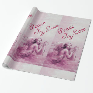 ANGEL PLAYING LYRA ÖVER NEDLÄGGNINGENS Rosa Presentpapper