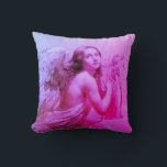 ANGEL PLAYING LYRA ÖVER Rosa Blue Kudde<br><div class="desc">Konstgjord och klassisk vattenfärgsmålning i vit sepiabaserad brun färg,  som har vidareutvecklats från 1800-talets italienska bra art.</div>