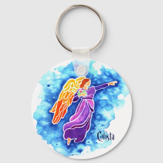 Angel Point to Future Keychain Nyckelring (Framsida)