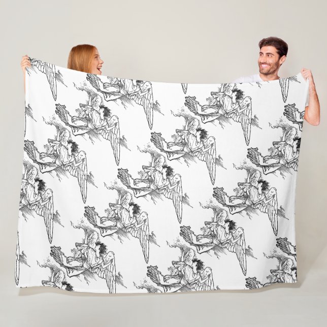 Angel Postcard Fleece Blanket (På plats)