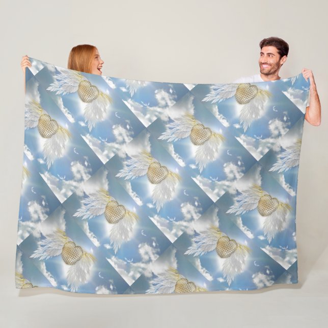 Angel Postcard Fleece Blanket (På plats)
