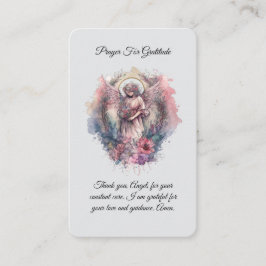 Angel Prayer för Gratitude Prayer Card Visitkort