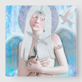 Angel Reloj Cuadrado Fyrkantig Klocka