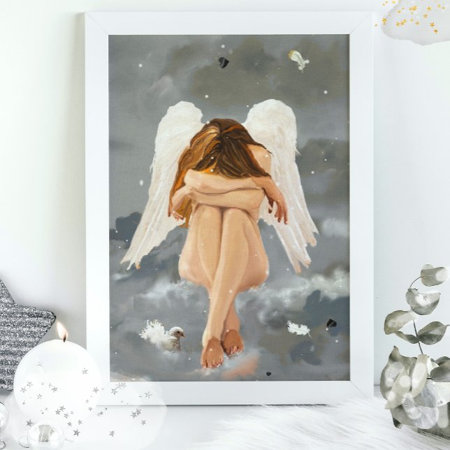 Angel Resting  Canvastryck (Skapare uppladdad)