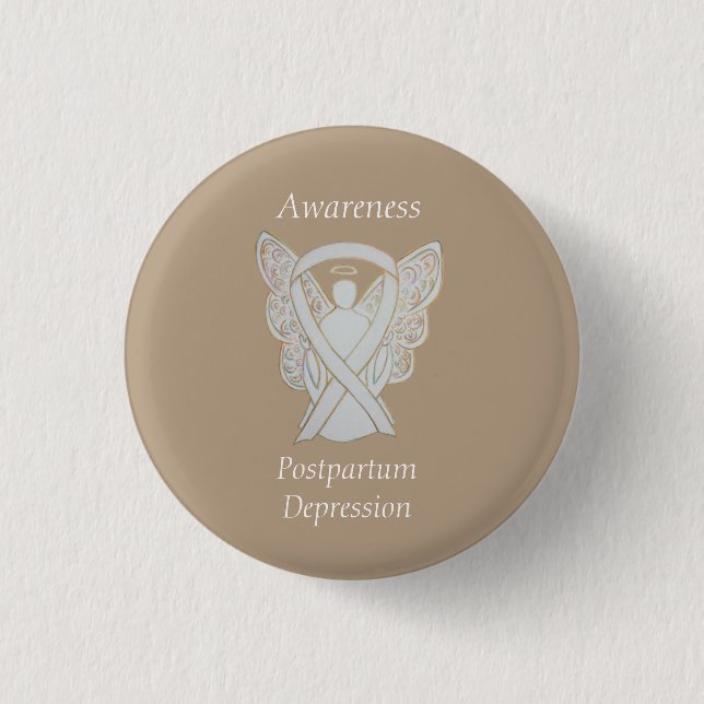 Angel Ribbon Pin efter förlossningen Knapp (Framsida)