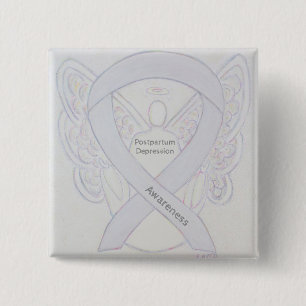 Angel Ribbon Pin efter förlossningen Knapp