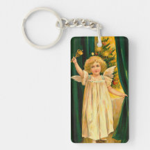 Angel ringing the bell for Christmas time