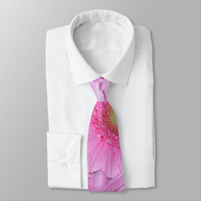 Angel Rosa Gerbera Flowers, Neck Tie Slips (Bunden)