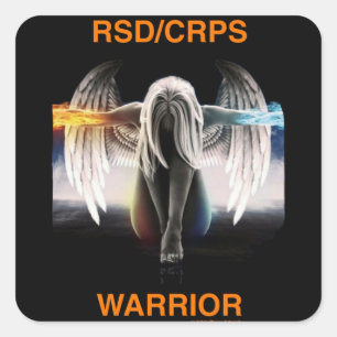 Angel...RSD/CRPS Fyrkantigt Klistermärke