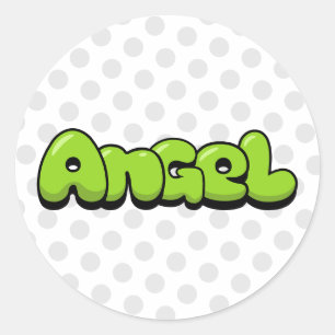 Angel Runt Klistermärke