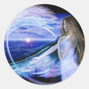 Angel Runt Klistermärke