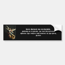 Angel Saint Michael & Prayer Bumper-dekal Bildekal