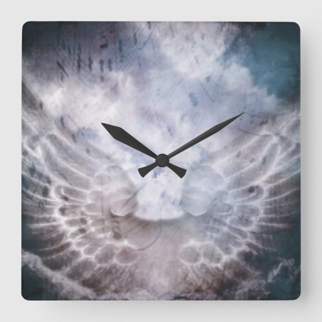 Angel Sång Fyrkantig Klocka (Framsida)