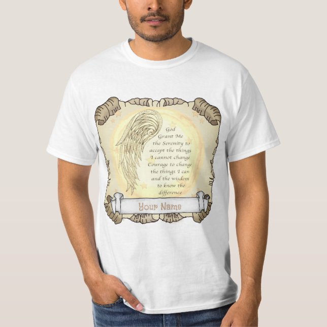 Ängel Serenity Bön T Shirt (Framsida)
