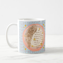 Angel Serenity Prayer Kaffemugg