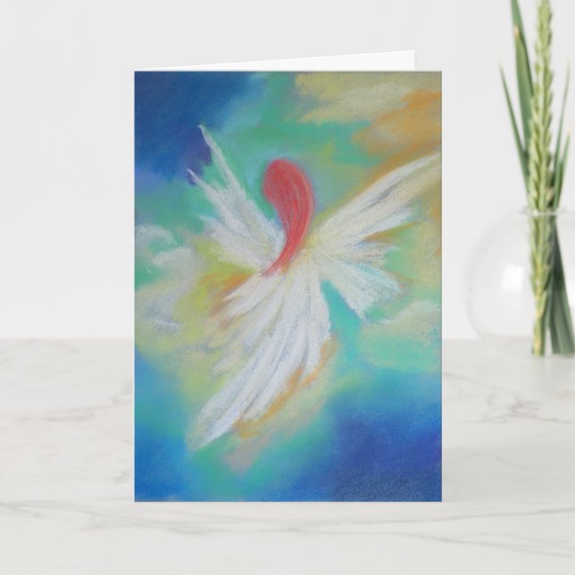 Angel sjuklighetskort tack kort (Framsida)