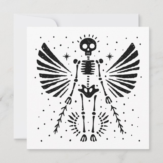 Angel skeleton gotiic jul (Framsida)