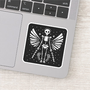 Angel skeleton gotiic jul klistermärken