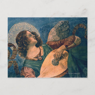 Angel skild som musiker av Melozzo da Forli Vykort