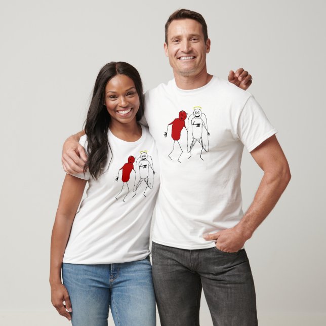 Angel Slående Djävulen Tee (Unisex)
