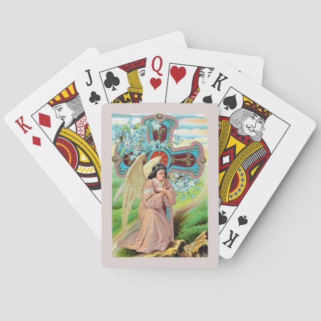 Ängel som ber casinokort (Baksidan)