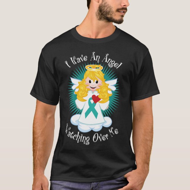 Ängel som håller ögonen på över mig krickabandet tee shirt (Framsida)