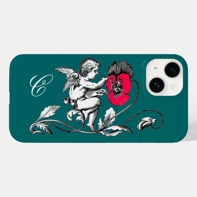 ANGEL SOM SMÄRTAR ETT ROSA-FLÖDE,MONOGRAM,Grönt (Baksida (horisontell))
