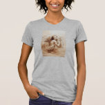 ANGEL SOM SPELAR LYRA ÖVER NEDLÄGGNINGARNA T SHIRT<br><div class="desc">Konstgjord och klassisk vattenfärgsmålning i vit sepia, brunt färg,  omformad från 1800-talets italienska bra art</div>