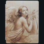 ANGEL SOM SPELAR LYRA ÖVER NORMÖRJA iPad SKYDD<br><div class="desc">Konstgjord och klassisk vattenfärgsmålning i vit sepiabaserad brun färg,  som har vidareutvecklats från 1800-talets italienska bra art.</div>