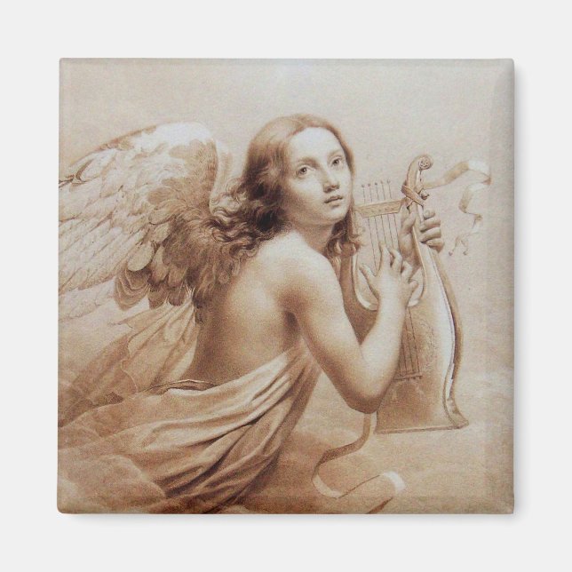 ANGEL SOM SPELAR LYRA ÖVER NORMÖRJA MAGNET (Framsidan)