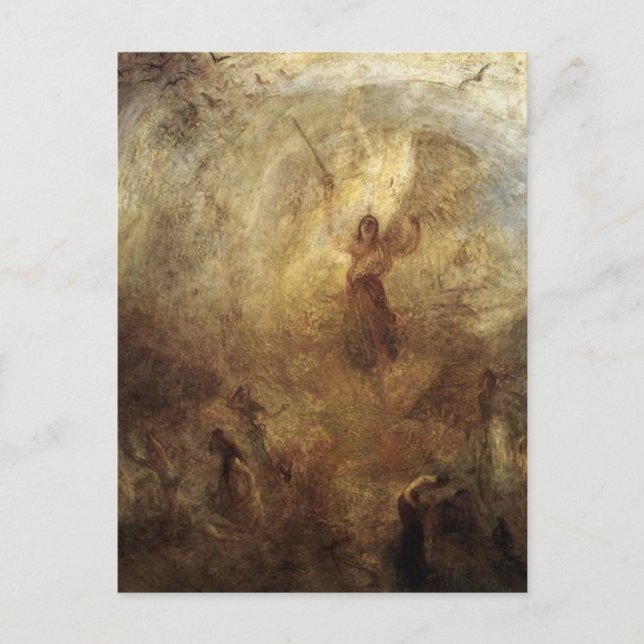 Angel som står i Sol av J.M.W. Turner Vykort (Framsida)