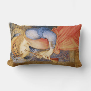 Angel Spelar en Flageolet (av Edward Burne-Jones) Lumbarkudde