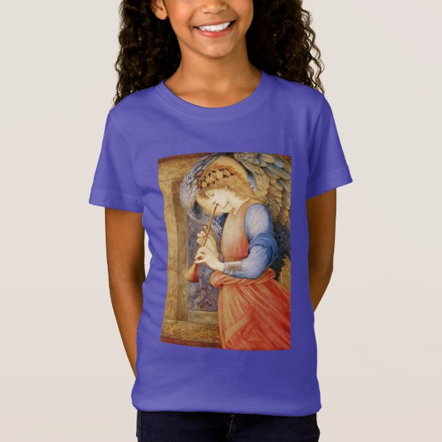 Angel Spelar en Flageolet (av Edward Burne-Jones) T Shirt (Framsida)