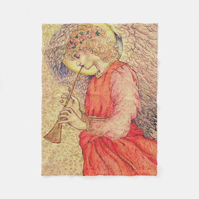 Angel Spelar en Flageolet Fleecefilt (Framsidan)