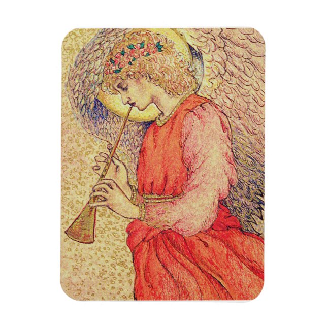Angel Spelar en Flageolet Magnet (Vertikal)