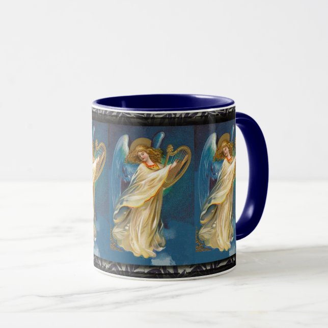 Angel spelar musik på en Harp Mugg (Framsida höger)