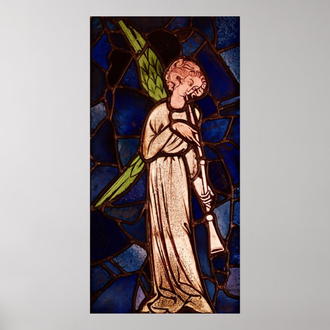 Angel spelar trumpet, c.1280 poster (Framsidan)