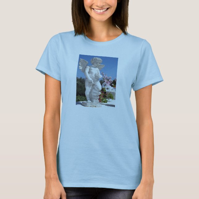 Angel Statue in Baby blue Tee (Framsida)