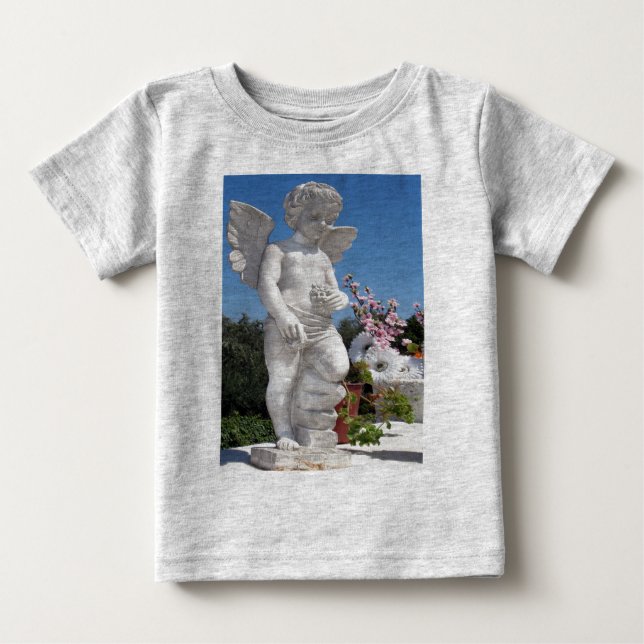 Angel Statue in Grått Tröja (Framsida)