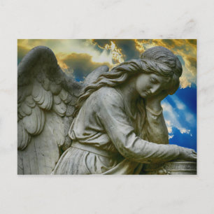 Angel Statue Vykort